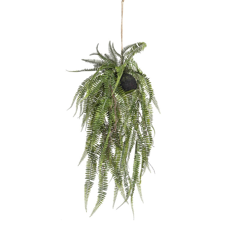Plante suspendue artificielle Grandes Fougères 95 cm de haut